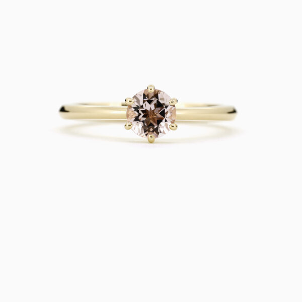 6morganiteringsolitaieyellowgold 6morganiteringsolitaieyellowgold